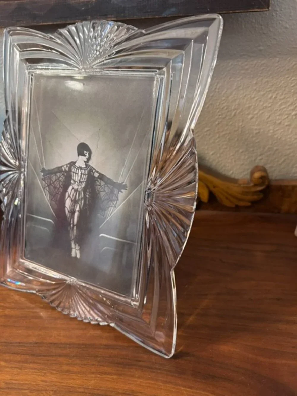 Glass Art Deco frame
